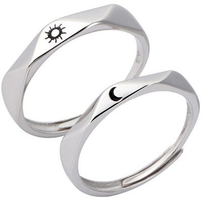Paare Klingeln Sonne Und Mond Ringe Verlobungsringe Für Schmuck Frauen