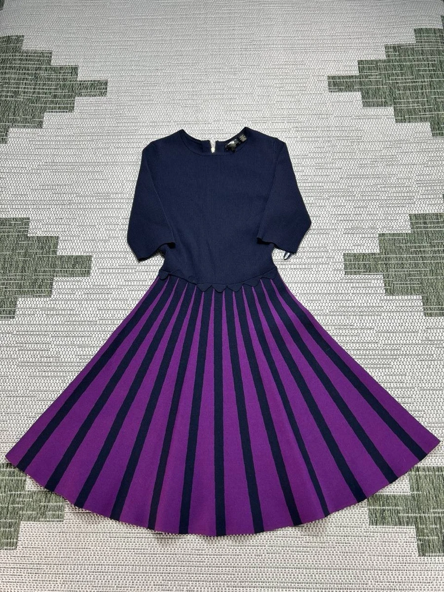ted baker purple dress Silk mini dress