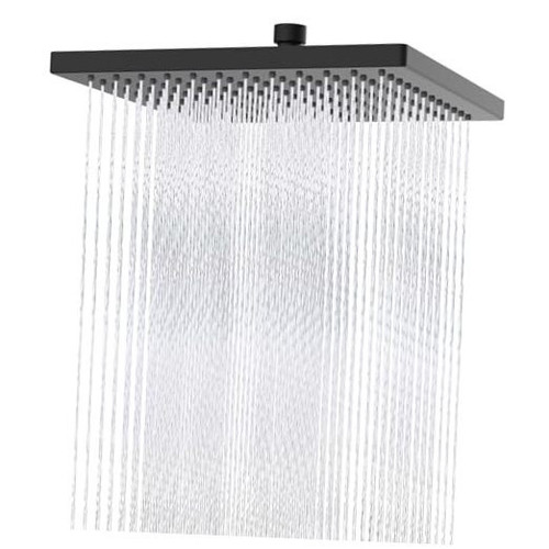Thickness Metal Rain Shower Head, 12 Inch High Pressure Shower Heads, Square - Picture 1 of 7