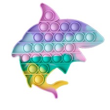 Bubble Toy Plopp Up  Bubble Pop Platte Antistressplatte Fisch Nachtleuchtend Mit