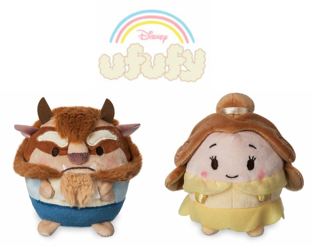 beauty and the beast plush set
