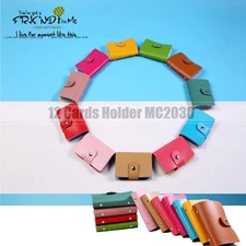 NEW Leather Business ID Credit Card Holder Handbag Purse Storage Case Pocket