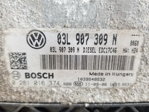VW Passat CC 2.0TDI SEMI AUTO Engine ECU 03L907309N 2011 - Picture 3 of 8