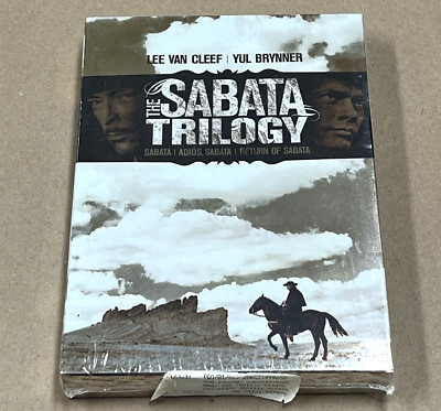 Sabata Trilogy Movie Collection 3-DVD Box Set Lee Van Clef Yup Brynner MINT