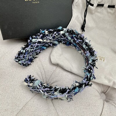 NIB ALEXANDRE ZOUARI PARIS FRANCE luxury Rare Tweed Hairband 