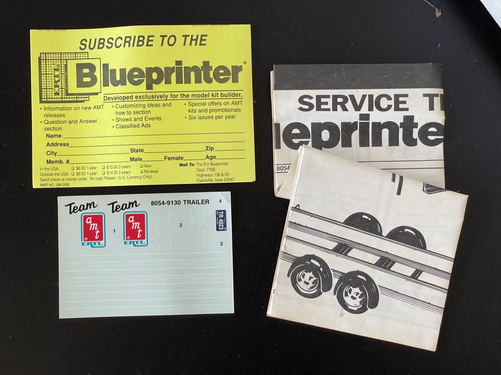 AMT-Ertl Blueprinter SERVICE TRAILER 1/25 model kit NEW