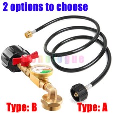 Propane Refill Adapter Hose QCC1 with ON-Off Control Valve for 1Lb To 20Lb Tank