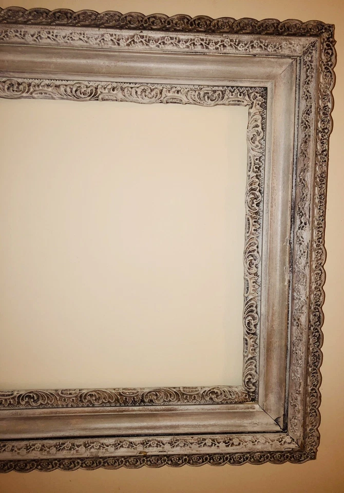 Antique Ornate And Wooden Wall Picture Frame 17”x14” Picture Capacity  - Image 2 of 4