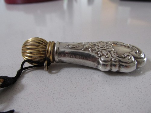 Vintage 70's Towle Sterling Silver Perfume Bottle - Picture 3 of 5