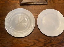 DENBY Home Essentials White - Set of 2 Salad Plates 8-1/8”