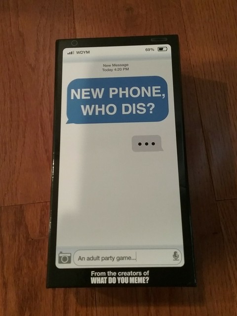 NEW PHONE, WHO DIS? Adult Party Game by What Do You Meme ...
