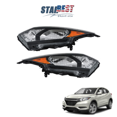 Fit For Honda HR-V HRV 2016-2018 Headlights Projector RH + LH Side Halogen Clear