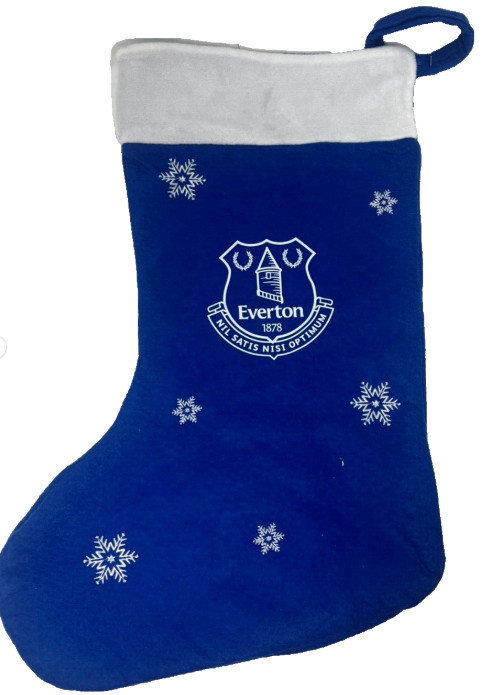 Everton FC Santa Stocking Snowflake - Football XMAS Gift Official Licensed