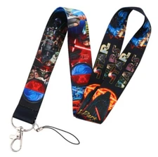 Star Wars Characters Movie Themed Lanyard ID Badge Key Holder Neck Strap