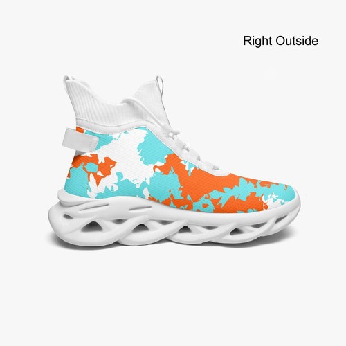 Tenis de punto de malla de rebote de caña alta camuflados KICXS MIA - Imagen 2 de 28