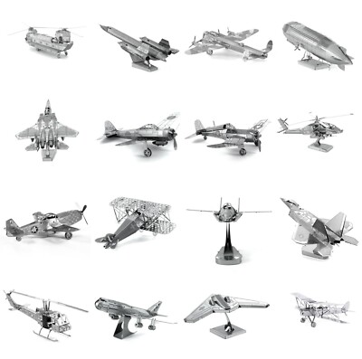 3D- Laser Metall Puzzle Luftfahrt Modele Aviation Flugzeug Hubschrauber Bausatz
