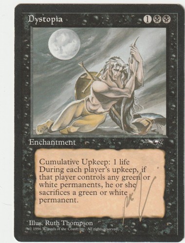 Alliances MTG Dystopia signiert von Ruth Thompson