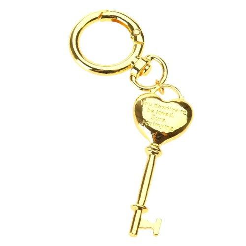 Korean Inspires Keychain Fashionable Couple Keyring Heart Lock Pendant Keyri-wf soldes
