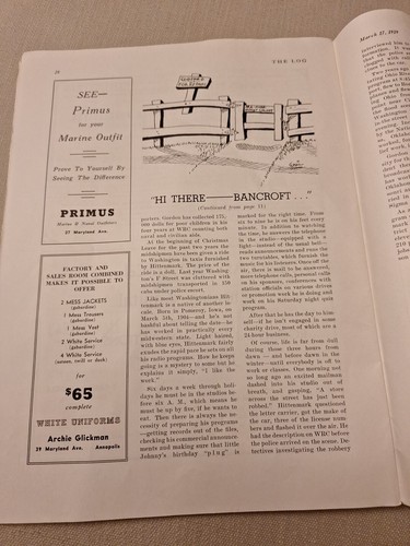 The Log Magazine U.S. Naval Academy March 17, 1939 Vol 28 RARE VINTAGE - Bild 10 von 12