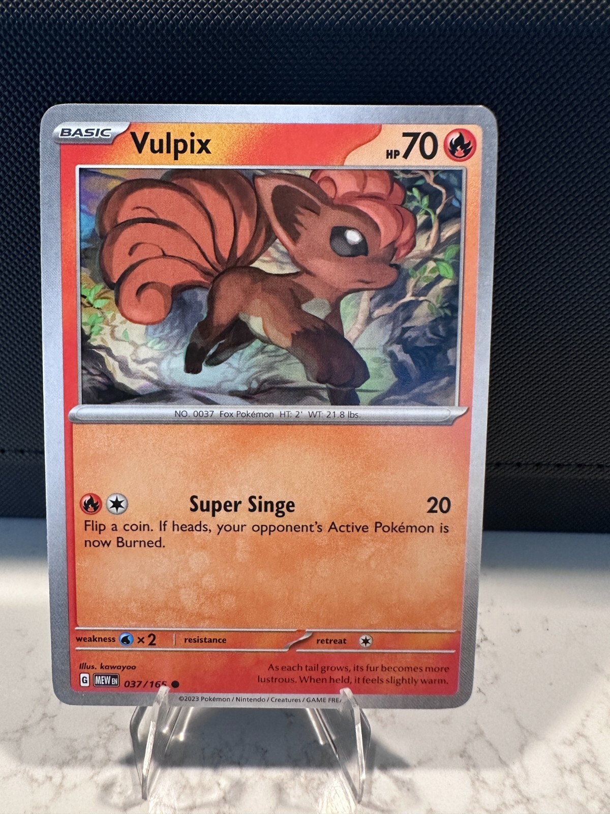 Vulpix 037/165 Pokemon Sv: Scarlet & Violet 151 Regular Near Mint