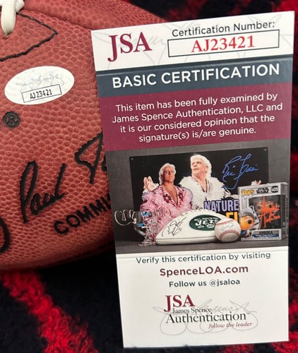JOE MONTANA SIGNED LE - “HOF 2000” OFFICIAL WILSON NFL FOOTBALL - JSA (8) - Picture 6 of 7