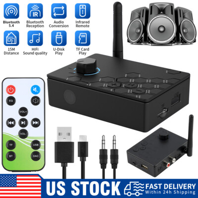 Bluetooth 5.4 Transmitter Receiver 3.5mm AUX RCA TV Home Stereo Audio Adapter