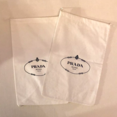 #ad #ad Set 2 Dust Bag Prada in Cotone Bianco EUR 55.00