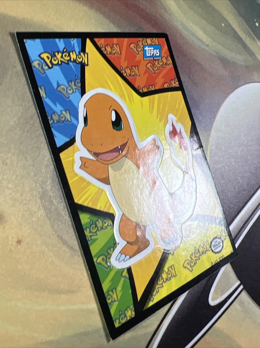 1999 Topps Pokemon Charmander Sticker #4 Topps Blue Logo | eBay