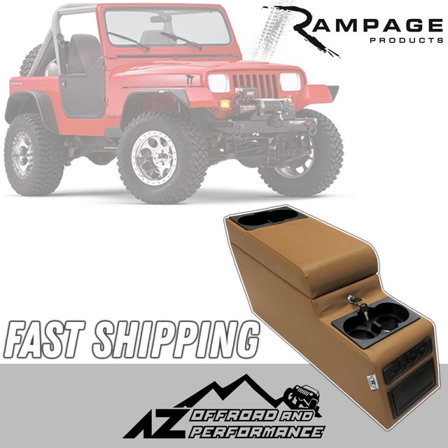 Rampage Locking Center Console Spice for 7695 Jeep CJ7 & Wrangler YJ