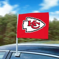 Fanmats Kansas City Chiefs NFL Large Car Flag - 11" x 14"