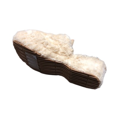 UGG Women's Fuzz Sugar Clog Slippers Shoes 1130950 Natural Black