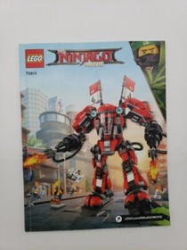 Original Lego (70615) The Ninjago Movie Instruction Manual ONLY For Fire Mech