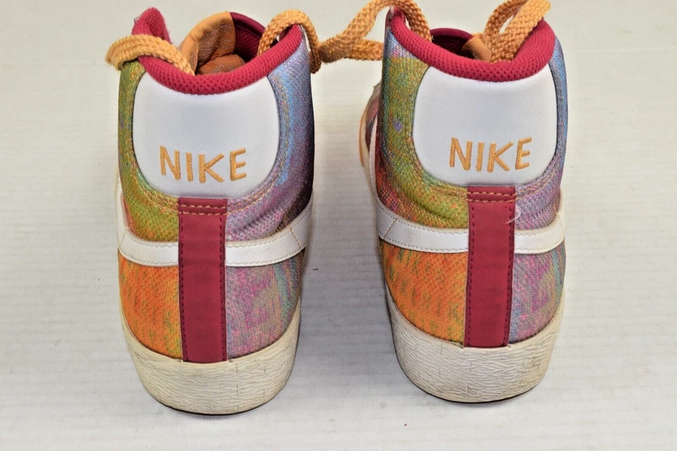 Zapatillas altas Nike vintage talla 7 años 90 arco iris Nike Script Big Swoosh nailon Foto 4 de 4