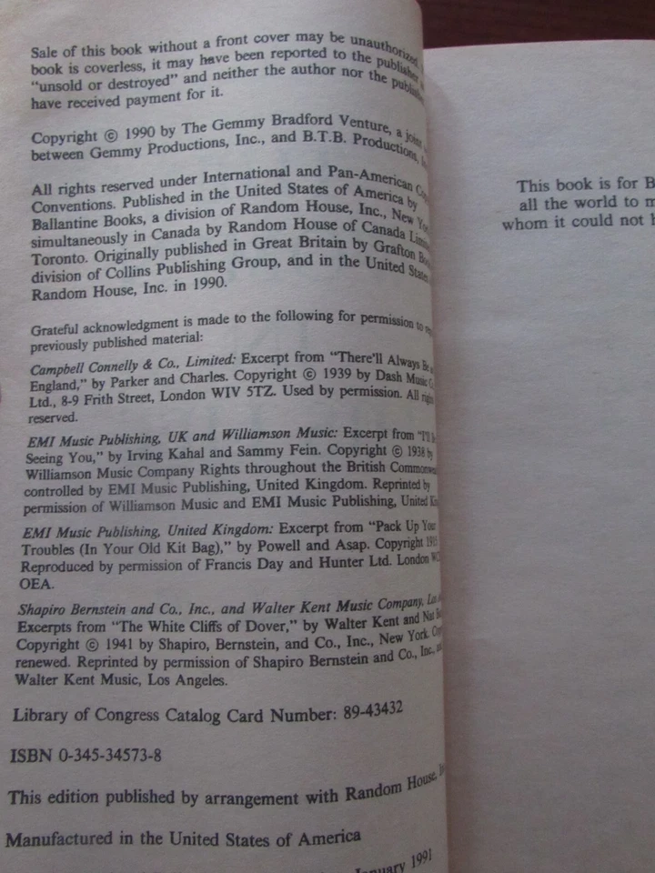 Lot of 4 Barbara Taylor Bradford Books- 1990-1996 Foto 2 de 4