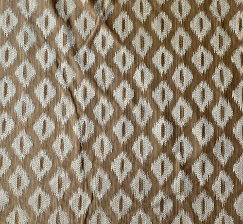 Kravet Brown Diamond Geometric Designer Fabric Remnant 24 x 24"
