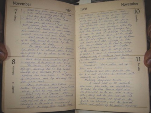 INDIA RARE - HAND WRITTEN DIARY IN ENGLISH / URDU 1986 - Picture 8 of 10