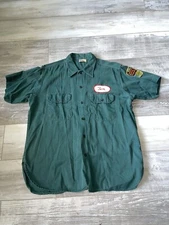 Vintage 1950s Bowling Shirt Chain Stitched First Presbyterian Sledges Sanforized