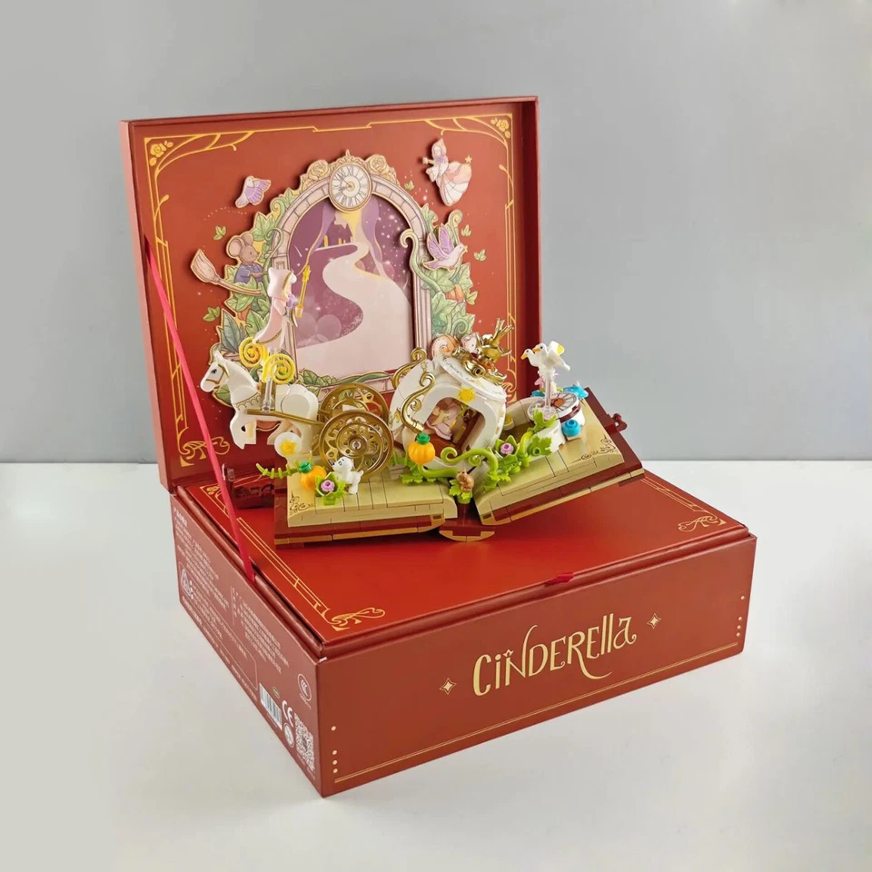 Serie de cuento de hadas de Cenicienta sin usar, en caja, con juguetes de ladrillo de construcción LED regalo para niños Foto 2 de 4