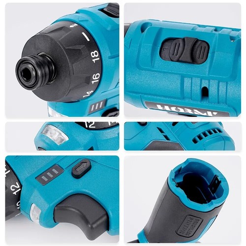 Coppia Avvitatori Brushless 12V Impulsi 3/8 1/4 Compatibili con Batterie Makita - Foto 9 di 13