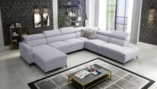 XXL Wohnlandschaft Riesensofa Eckcouch mit Schlaffunktion BALTIC IX Farbauswahl