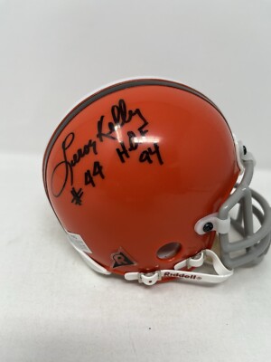 autographed football helmets ebay Leroy Kelly Autographed Browns Football Mini Helmet
