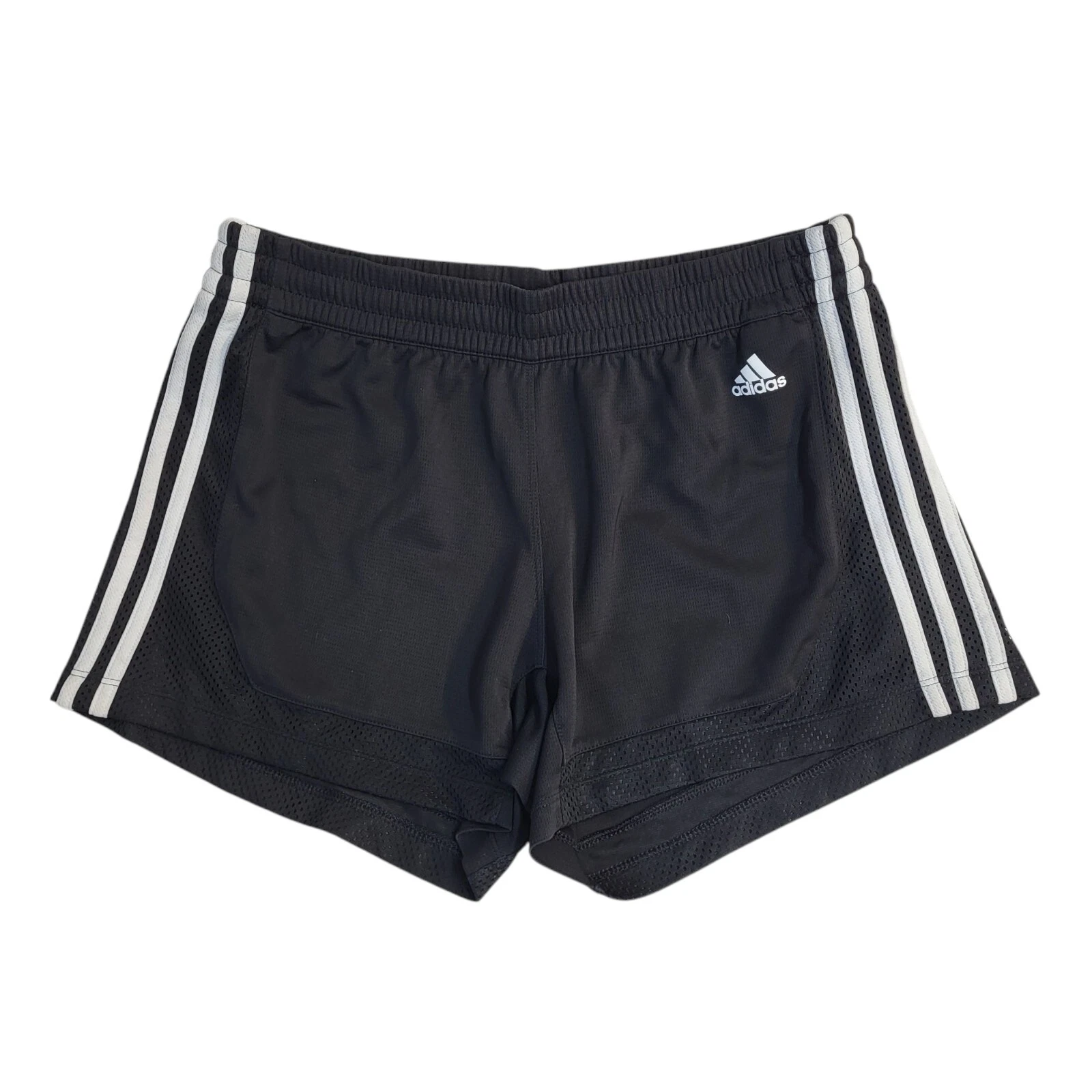 Pantaloncini sportivi Adidas neri da palestra UK da donna taglia 8 10 W28 EE110