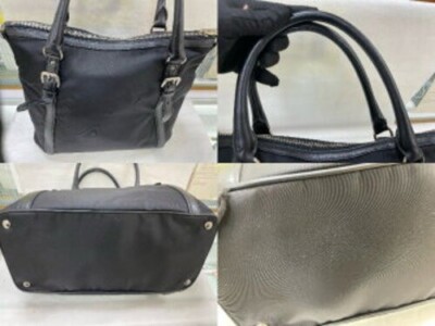 プラダ BN1841 ナイロンレザー 2wayバッグ PRADA プラダ BN1841 ロゴ金具 2WAY トートバッグ ナイロン素材