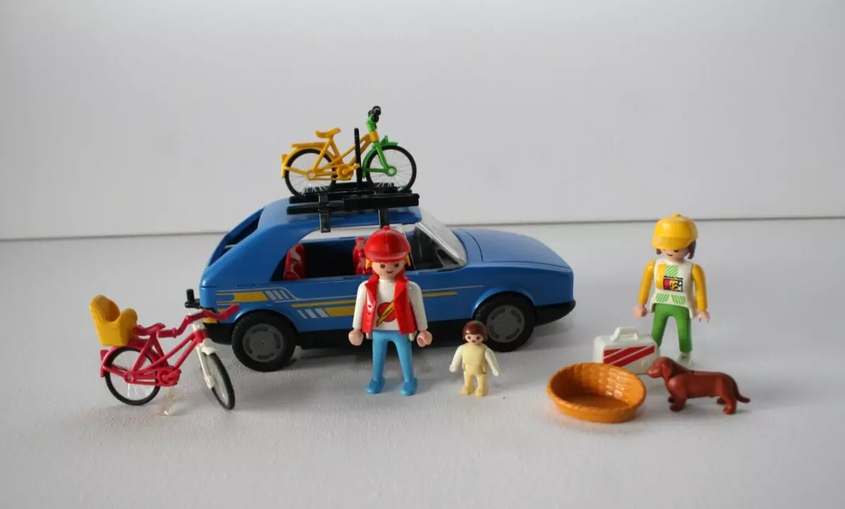 Playmobil 3739 Family Blue Vintage Car Ref PM 04 eBay
