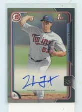 Zack Jones 2015 Bowman RC Rookie Auto Autograph# PA-ZJ Minnesota Twins #D /499