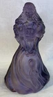 Fenton Art Glass Southern Belle Girl Doll In Light Purple Satin