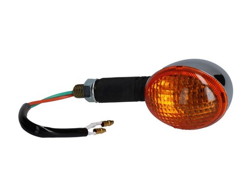 HIGHWAY HAWK Luz Mini Winker Ovalado M10 12V/10W Cromo/Naranja 50x43mm - Imagen 2 de 6