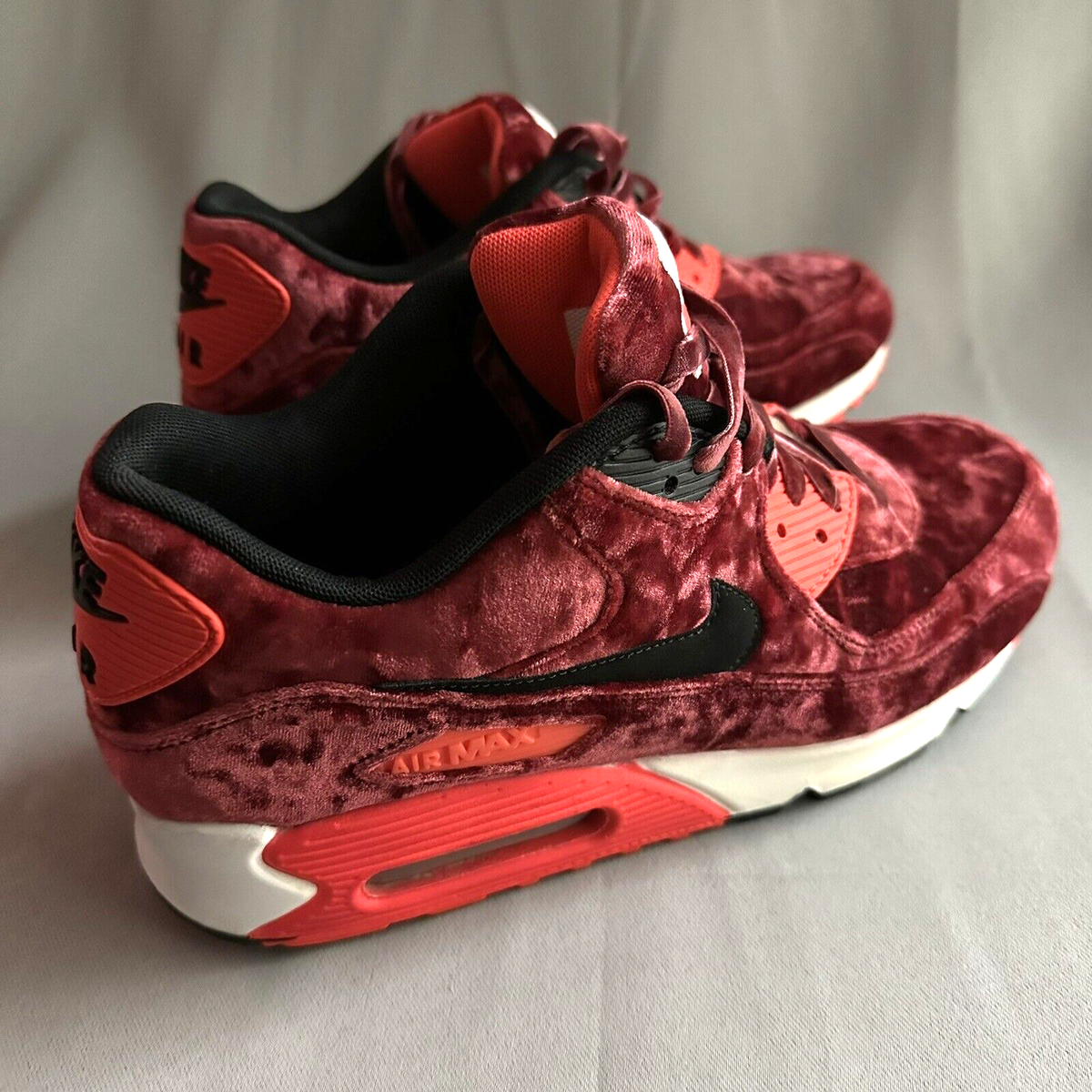 Nike Air Max 90 'Red Velvet' 25th Anniversary Shoes [2015