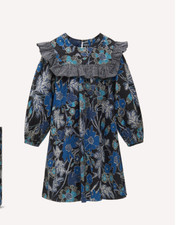SUMMER SALE !! Ulla Johnson GIRLS Kids KIMAYA Floral Blue Dress BNWT 