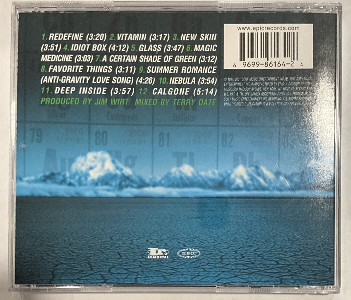 Incubus - S.C.I.E.N.C.E. CD 2001 Epic – EK 86164 [Slipcase